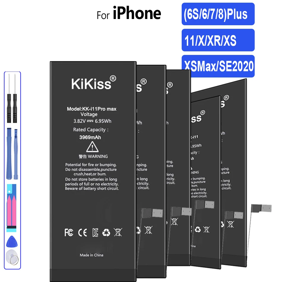 Batteria Per Iphone 6S 6 7 8 Plus Per Iphone 11 X Xr Xs Max Se 2020 Se2 Bateria Per Apple Iphone7 Iphonexr Per Iphone11