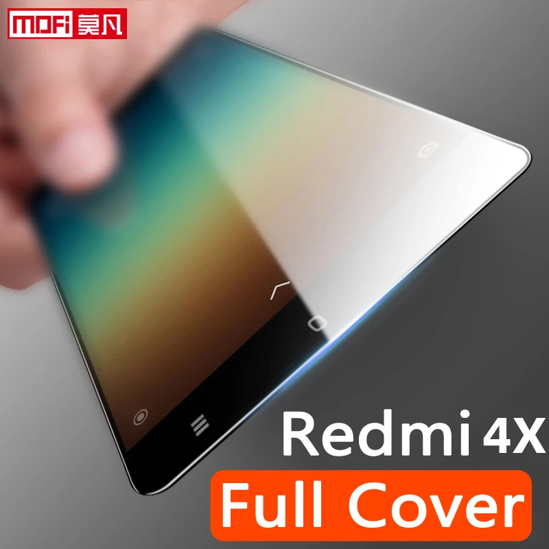 Pellicola Temperata Per Xiaomi Redmi 4X Vetro Temperato Redmi 4X Proteggi Schermo Full Cover Mofi Ultra Sottile Redmi 4X 2.5D Pellicola Frontale