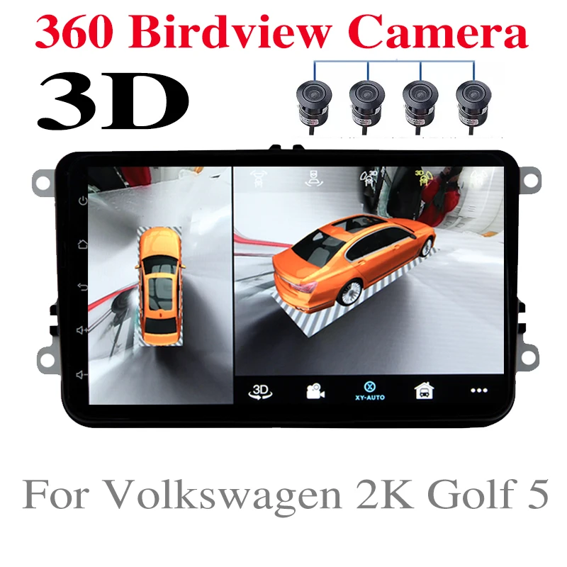 Per Volkswagen Vw Caddy 2K Golf 5 A5 Accessori Per Autoradio Navigazione Audio Multimediale Gps Navi Radio Carplay 360 Birdview