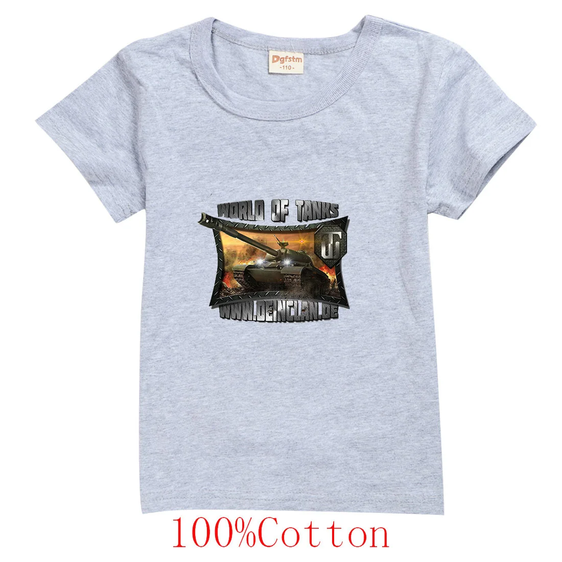 Game World Of Tanks Kids Clothes T Shirts Children Cartoons Casual Tops Boys Girls Teenager Outfits Tee Shirt