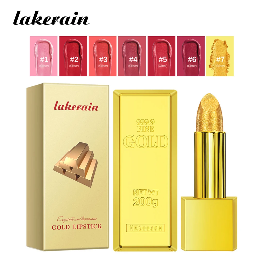 Nuovo Rossetto Glitterato Idratante Rossetto Dorato Rossetto A Lunga Durata Lucidalabbra Lucido Velluto Opaco Rossetto Glitter Lip Kit