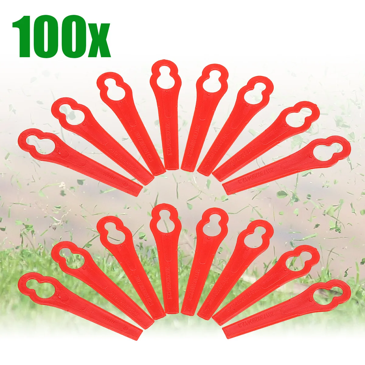100 Pz Sostituzione Trimmer Lama Di Plastica Per Florabest Decespugliatore Decespugliatore Per Florabest Lidl Frta 20 A1 Lidl Ian 282232