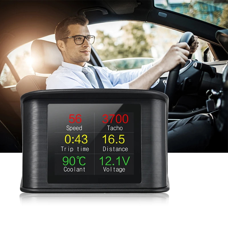 Universal Hud P10 Car Head Up Display Speed Projector Obd2 Speed Projector Hudway Drive Computer Display Tachimetro Digitale