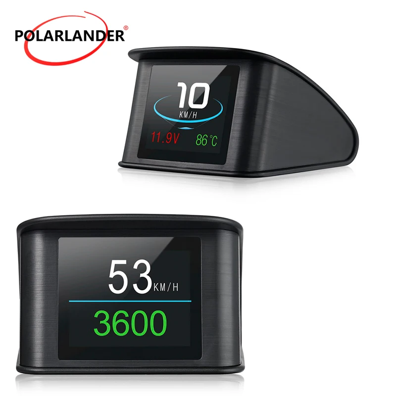 P10 2.2 Pollici Heads Up Tachimetro Hud Display Obd 2 Smart Driving Computer
