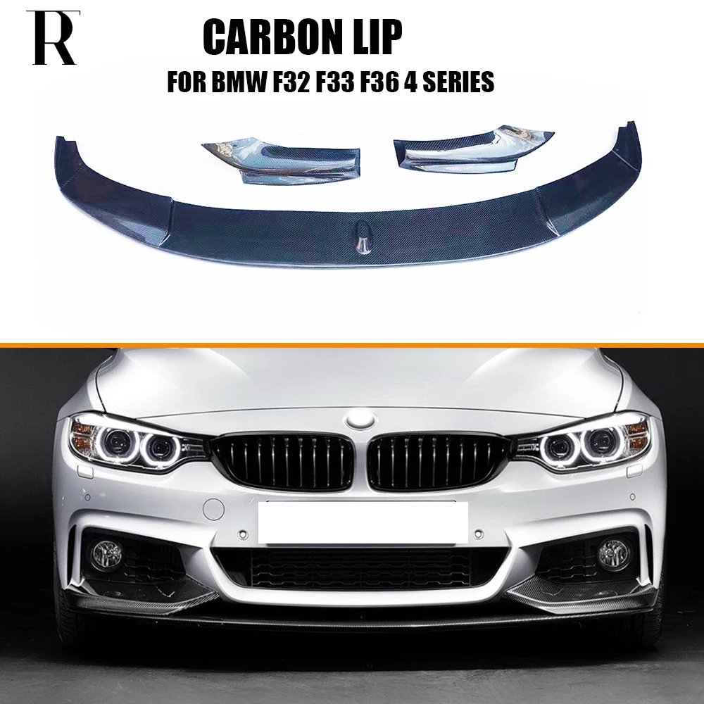Labbro Del Mento Del Paraurti Anteriore In Fibra Di Carbonio Stile Mp Per Bmw F32 F33 F36 420 428 430 435 440 Con Pacchetto M 14 - 19