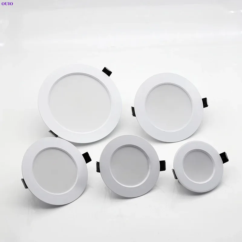 Incasso Rotondo Lampada Da Soffitto A Led Dimmerabile Incorporato Downlight Ac85V-240V Faretto A Led 7W 9W 12W 15W 18W Ha Condotto Il Downlight Imperm