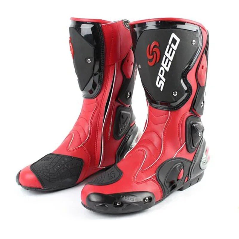 Stivali Da Moto Da Uomo Stivali Da Moto Protettivi Per Moto Protezione In Microfibra Stivali Lunghi Da Equitazione Per Motocross