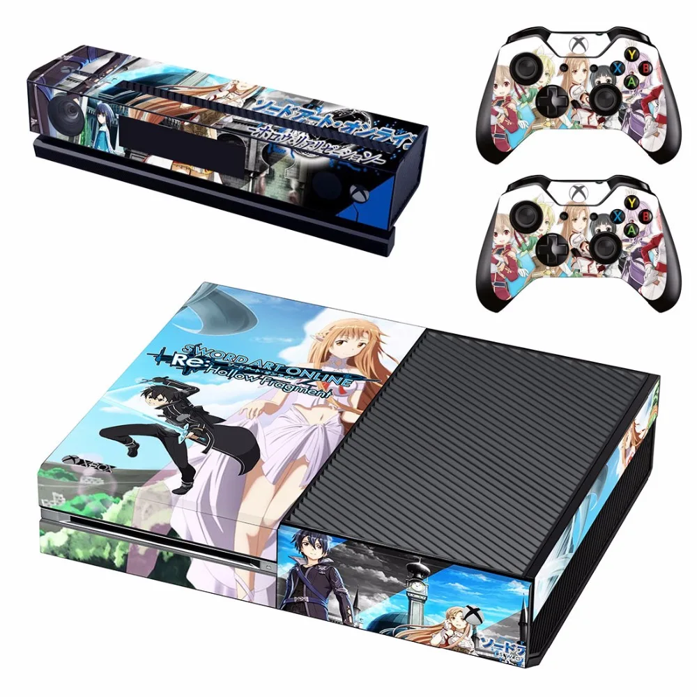Sword Art Online Sao Skin Sticker Decal Per Microsoft Xbox One Console E 2 Controller Per Xbox One Skin Stickers Vinyl