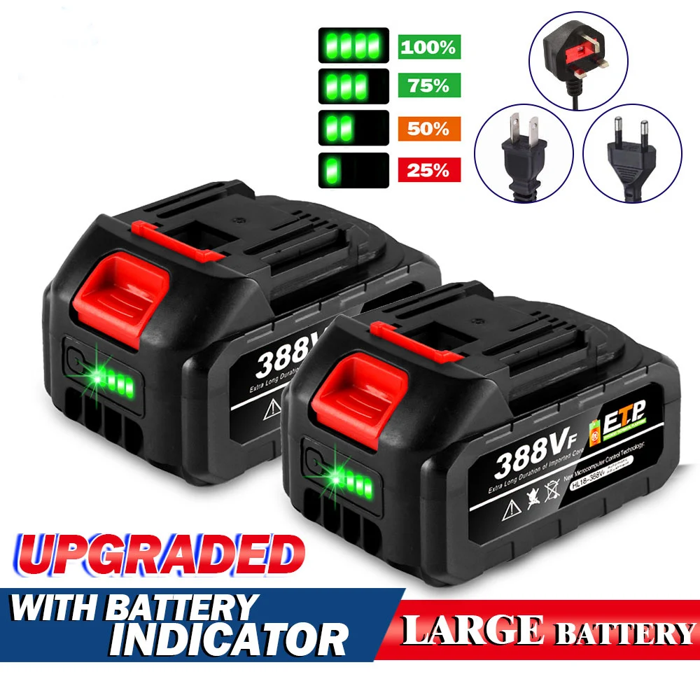 Nuova Batteria Ricaricabile Batteria Al Litio 18V Per Batteria Serie Makita 18V B Con Indicatore Batteria Per Trapano/Sega/Smerigliatrice Angolare