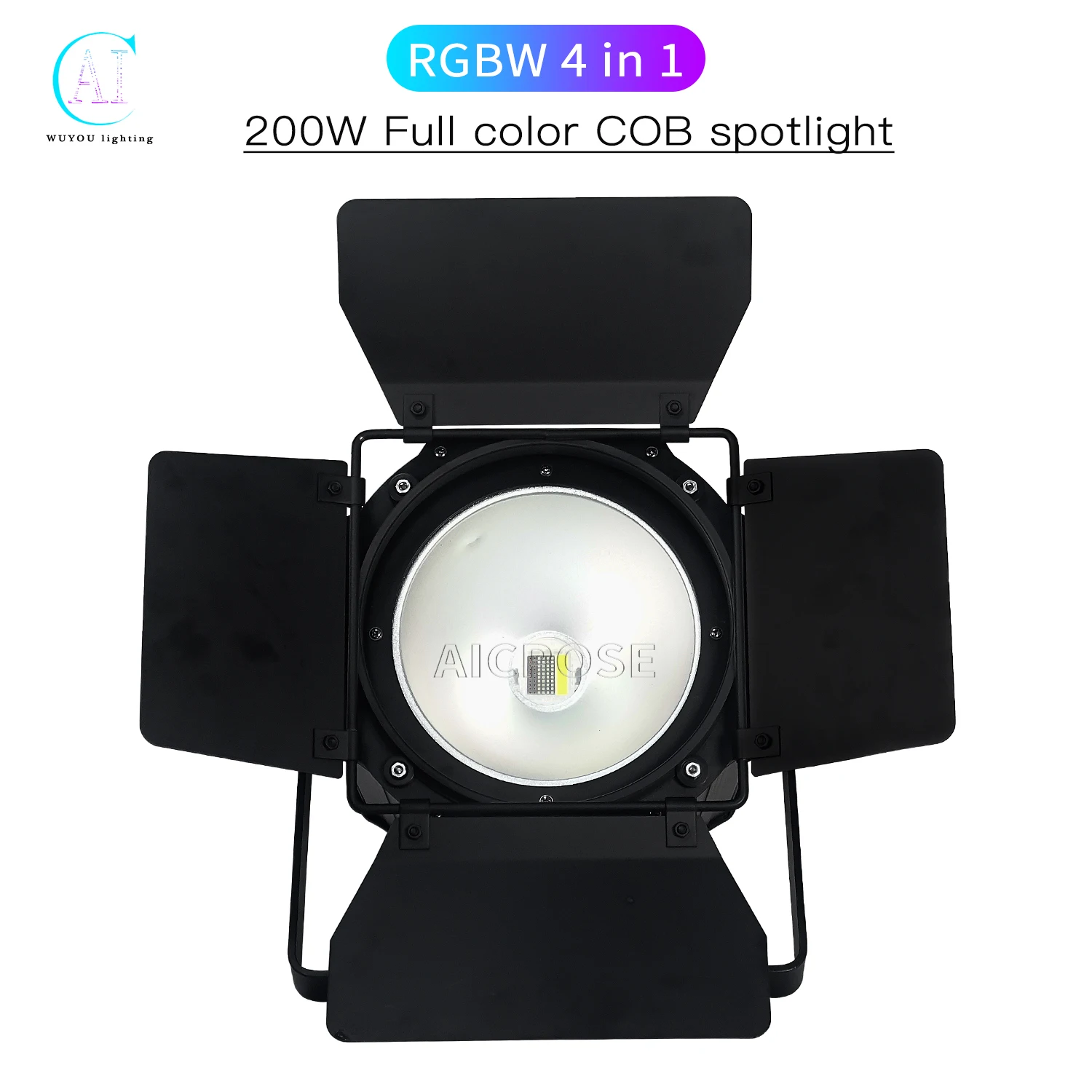 Led 200W Cob Par Light Rgbwa + Uv 6 In 1 Luce Da Palcoscenico Bianca Fredda/Bianca Calda Con Cornice Dmx Control Dj Disco Stage Lighting