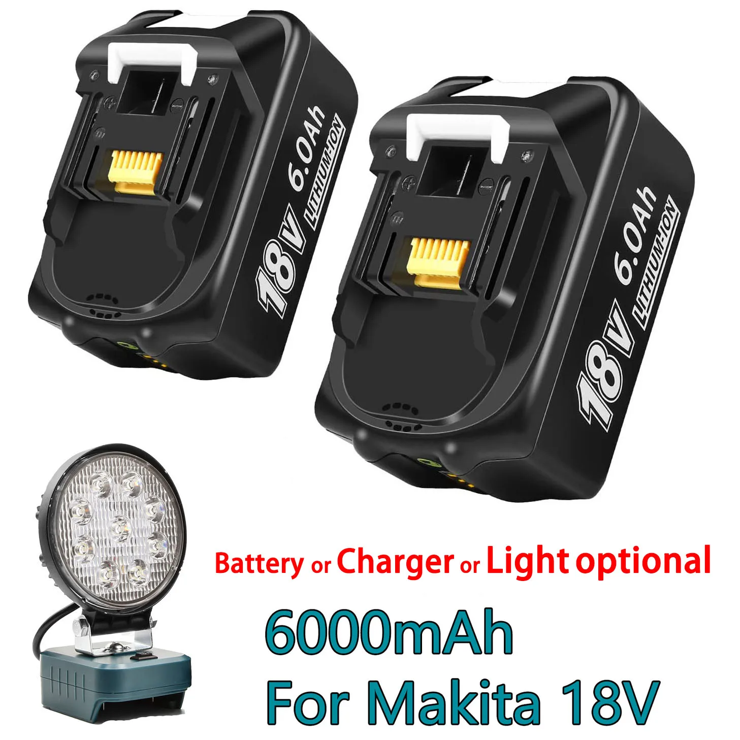 Per Batteria Makita 18V Batteria Al Litio 6Ah Per Trapano Makita Per Lxt Bl1860B Bl1860 Bl1850 Per Batteria Ricaricabile Makita Bl1890