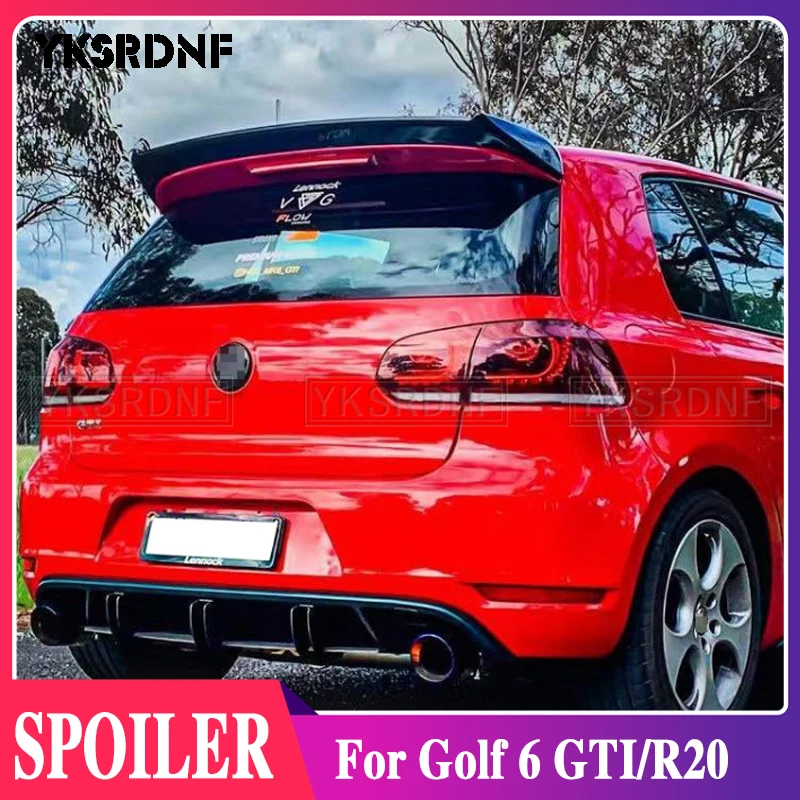 2008-2013 Per Volkswagen Vw Golf 6 Mk6 Gti R Spoiler Lunotto Posteriore Spoiler Vw Golf Spoiler Posteriore Per Volkswagen Golf 6 Gti/R20