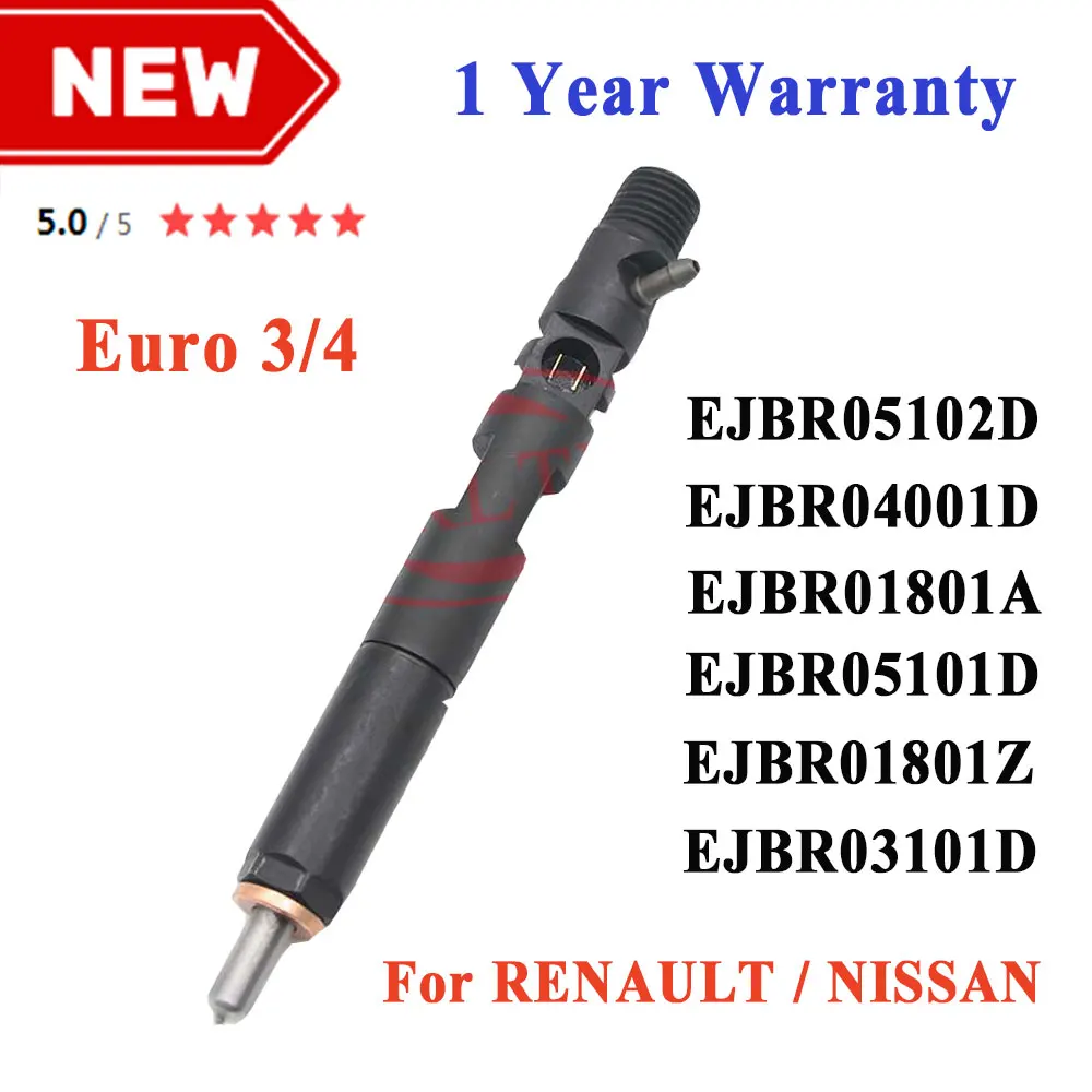 Nuovo Ejbr05102D Ejbr04001D Ejbr01801A Ugello Ejbr05101D Ejbr01801Z Ejbr03101D Iniettore Diesel Per Renault Nissan
