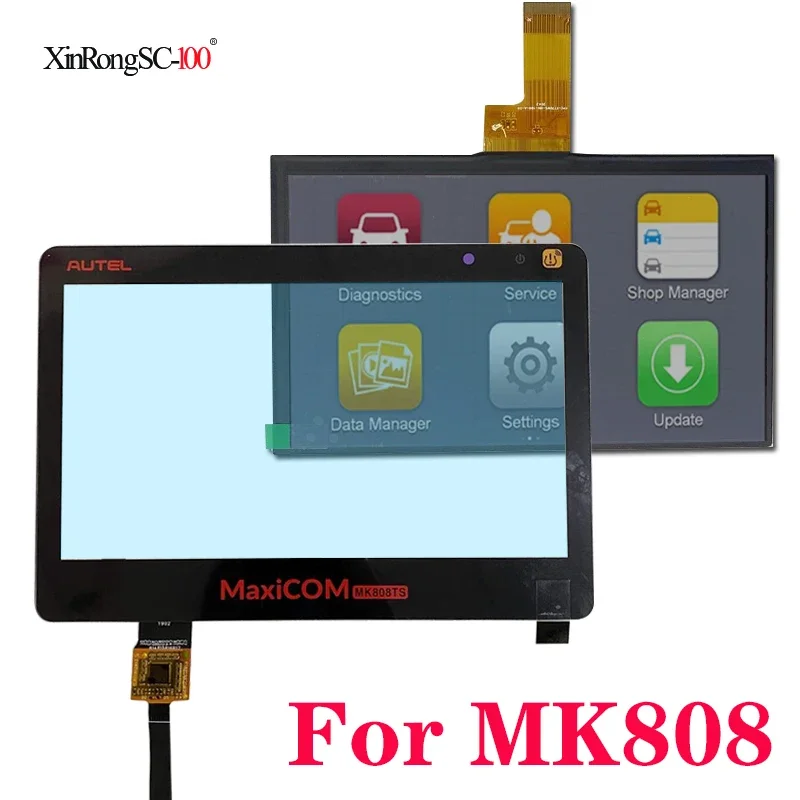 Per Autel Maxicom Mk808 Touch Screen Con Sostituzione Digitalizzatore Display Lcd