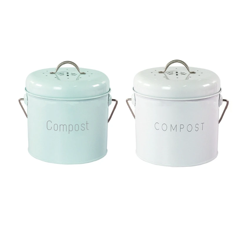 Contenitore Per Compost Da Cucina Controsoffitto Con Coperchio Secchio Per Compost Rifiuti Alimentari Secchio Per Compost Filtro
