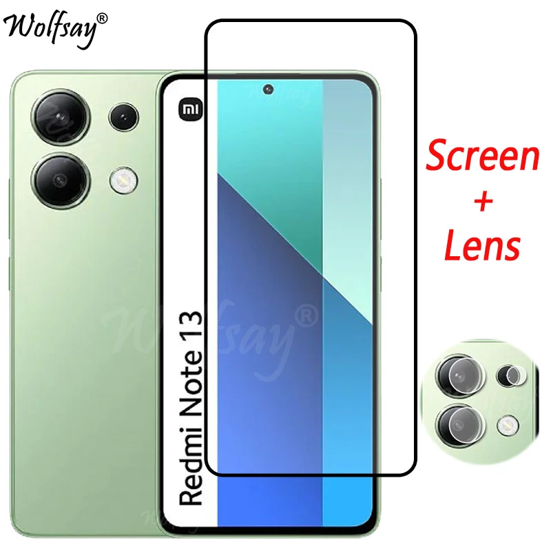 Vetro Temperato Per Xiaomi Redmi Note 13 4G Proteggi Schermo Per Redmi Note 13 4G Global Camera Glass Per Redmi Note 13 4G Glass