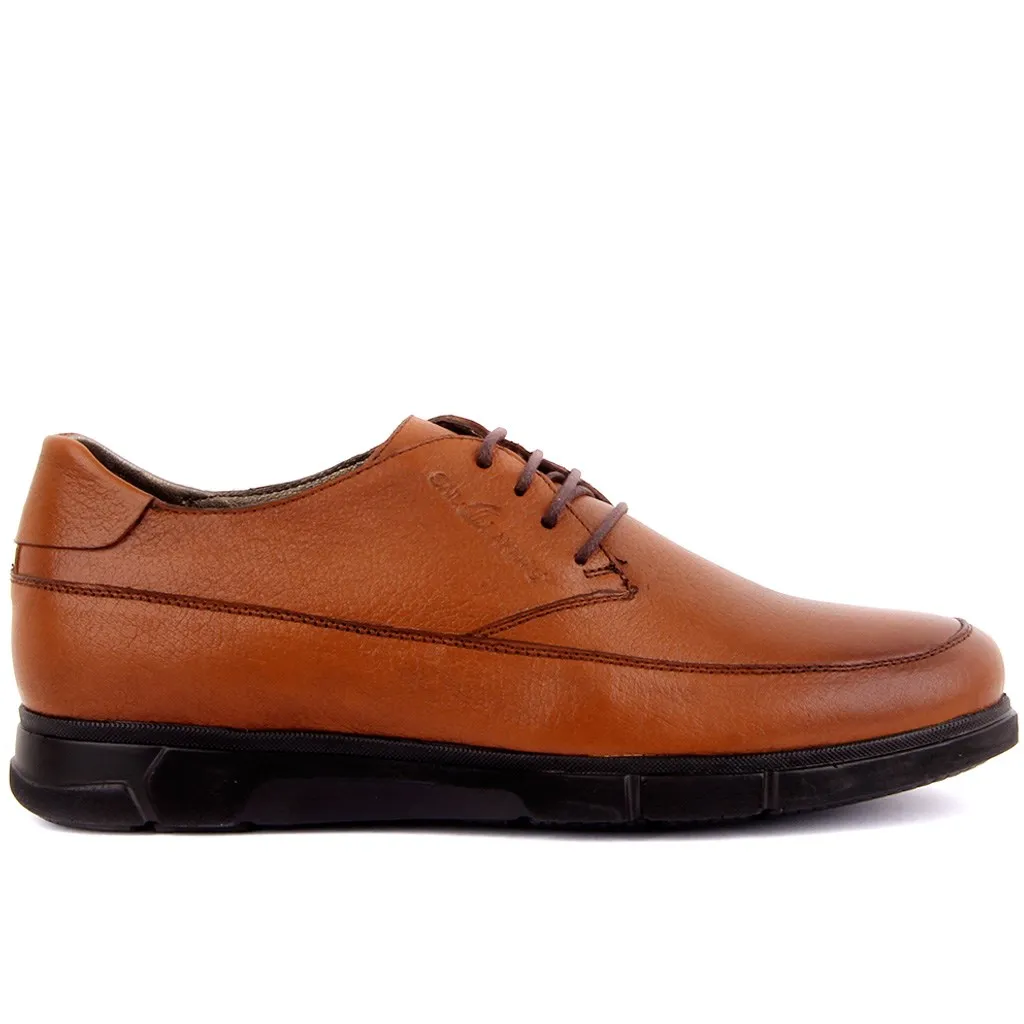 Vela Lakers-Tan Uomo In Pelle Casual Scarpe