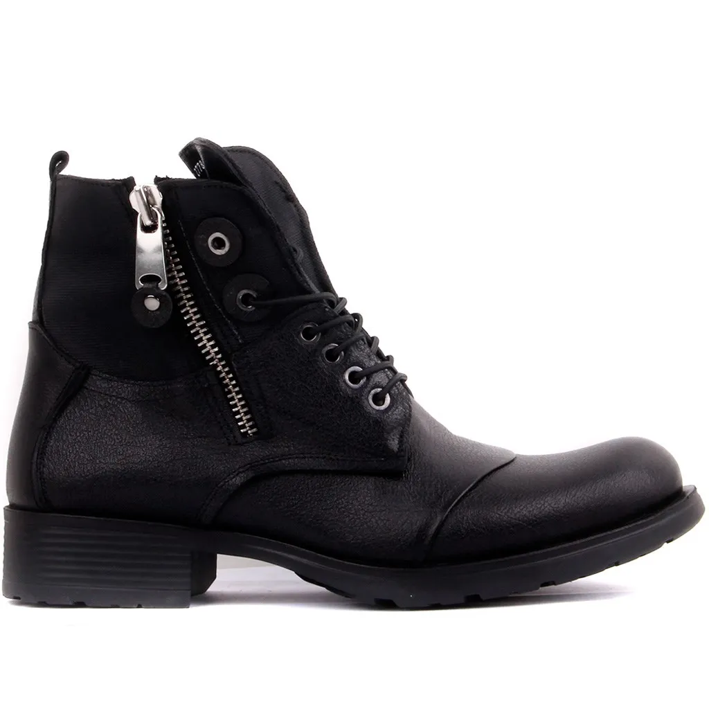 Stivali Da Uomo In Vera Pelle A Vela Stivali Con Cerniera Allacciati Autunno Inverno Stivali Da Uomo Stivaletti Scarpe Da Uomo Stivali Da Moto Scarpe 