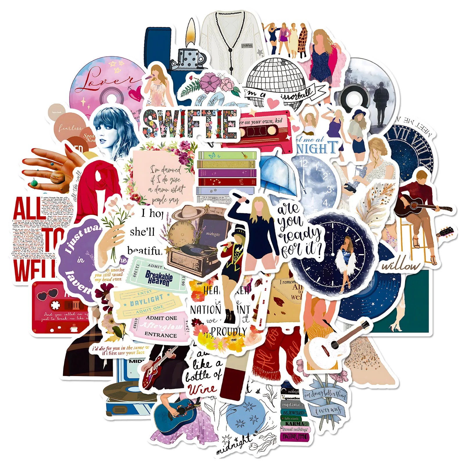 10/30/50 Simpatici E Affascinanti Adesivi Taylor Singer Taylor Swift Taylor Swift Stickers Adesivi Per Notebook