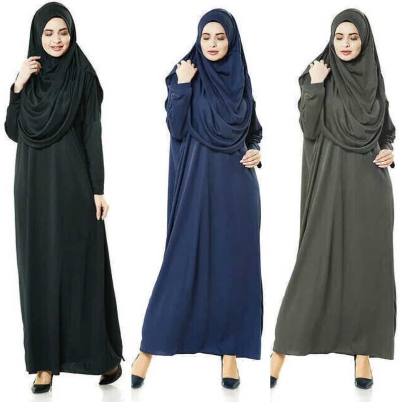 Eid Con Cappuccio Donne Musulmane Hijab Dress Preghiera Della Turchia Jilbab Abaya Long Khimar Full Cover Ramadan Dress Abayas Niqab Abito Islamico