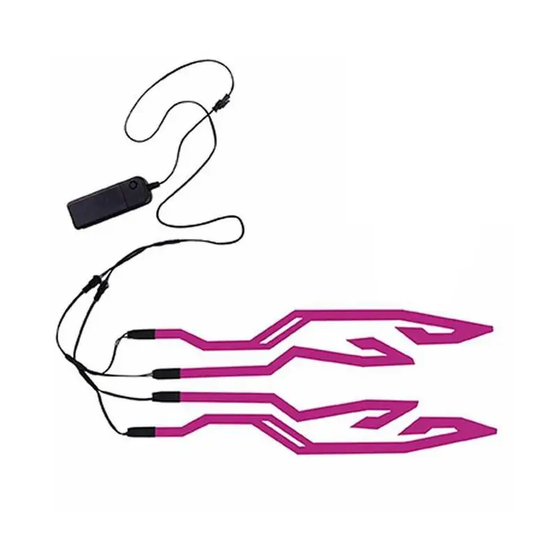 Caschi Da Bici Luci Di Striscia A Led Per Caschi Appiccicosi Sui Caschi Per Una Guida Notturna Sicura 3 Modalità Caschi Luci Sticker Sticky On