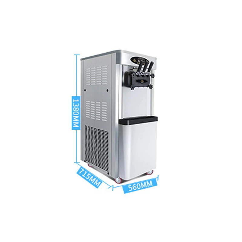 Macchina Per Gelato Soft Commerciale 6.5L Hoppers Ristorante Supermercato 38L All'Ora