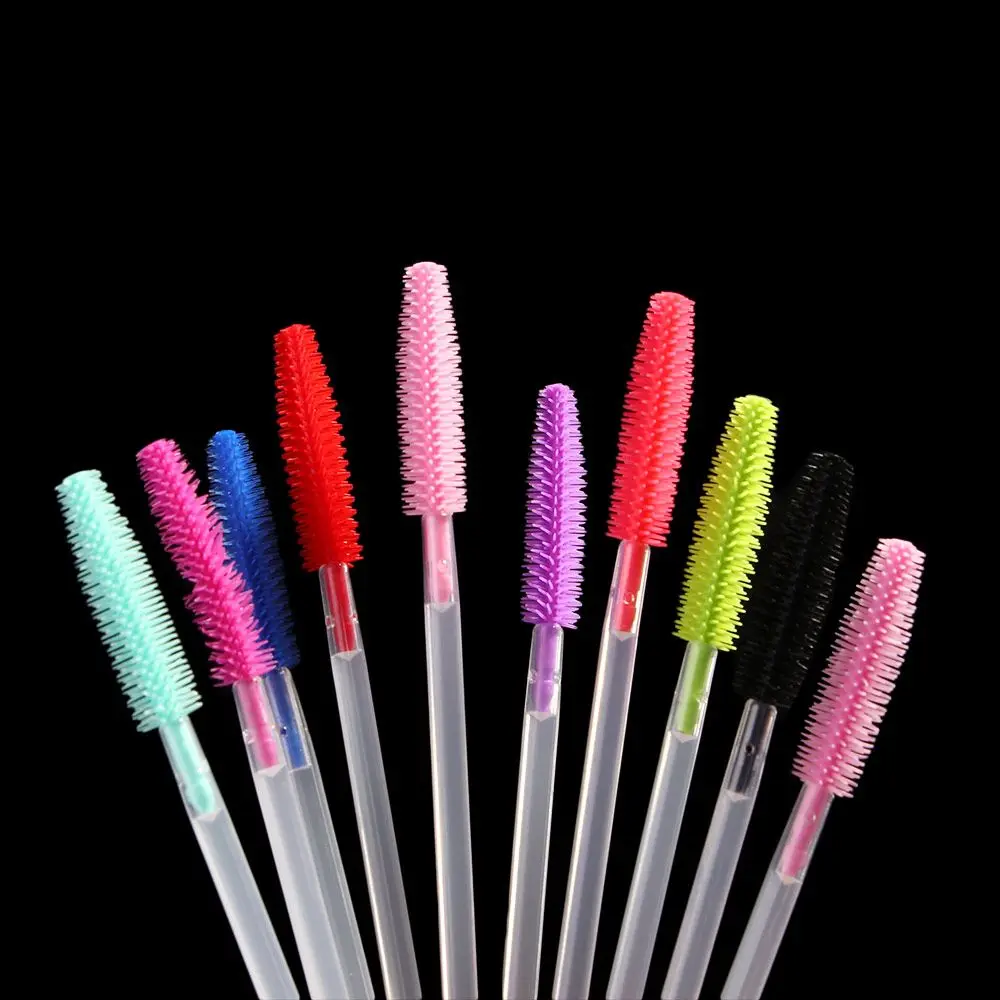 Kit Di Strumenti Pettine Per Sopracciglia Silicone Usa E Getta Pennello Per Sopracciglia Spoolers Ciglia Mascara Bacchetta Applicatore Per L'Estension