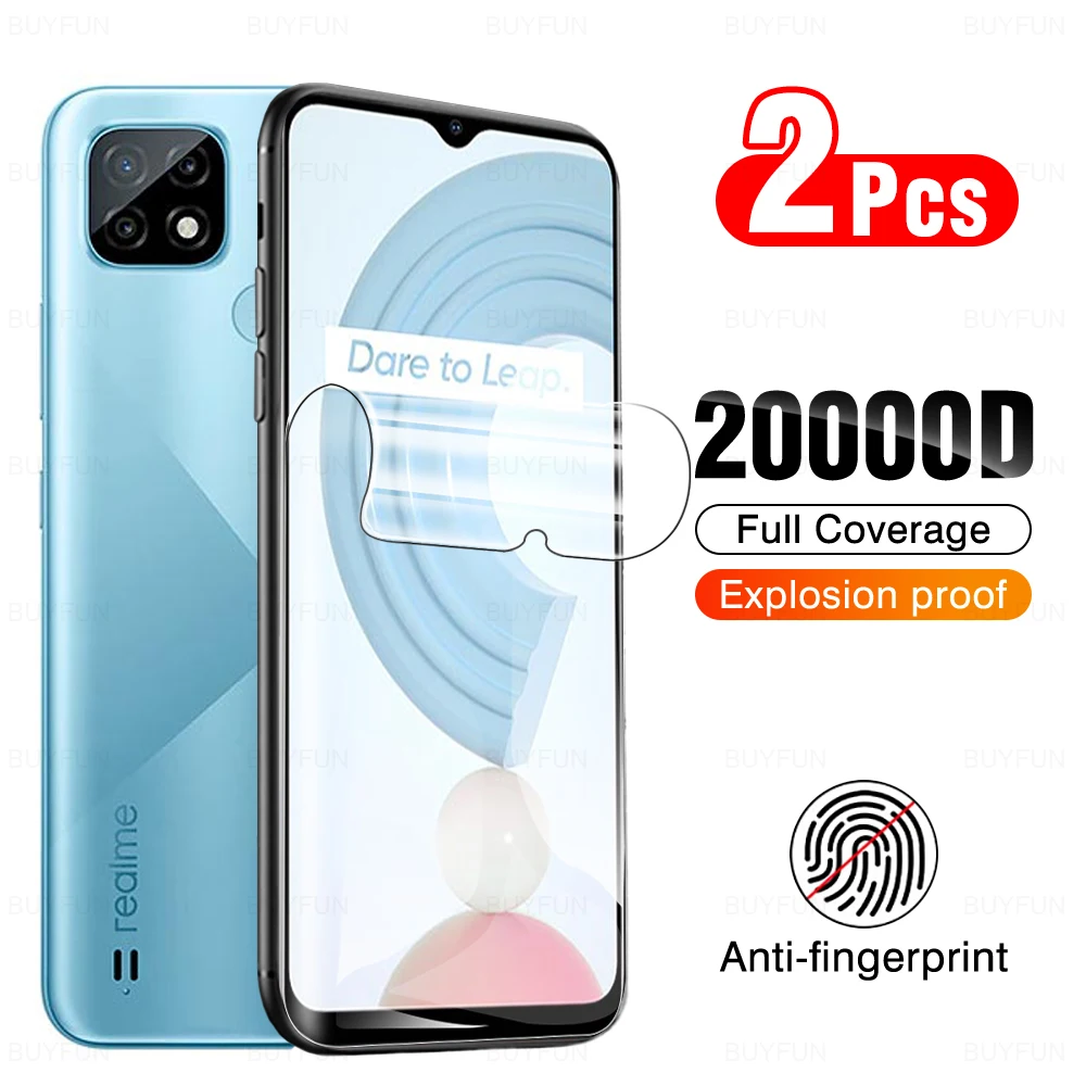 Pellicola Protettiva Per Schermo 2 Pezzi Hydrogel Per Oppo Realme C21 C20A C25 C25S Reme Ralme C21 Pellicola Protettiva 6.5 "Rmx3201 Non Copertura In 