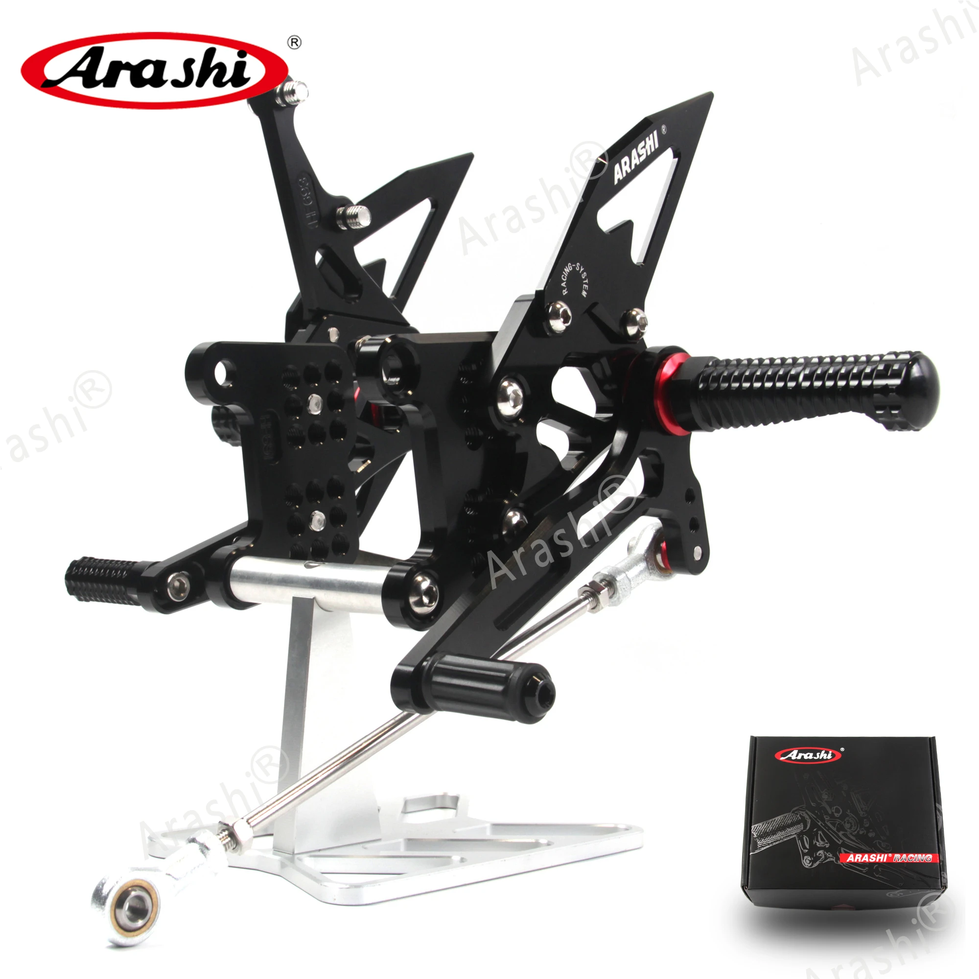 Arashi Per Speed Triple 1050 / R 2005-2010 Poggiapiedi Pilota Pedane Regolabili Pilota Pedane Moto Poggiapiedi