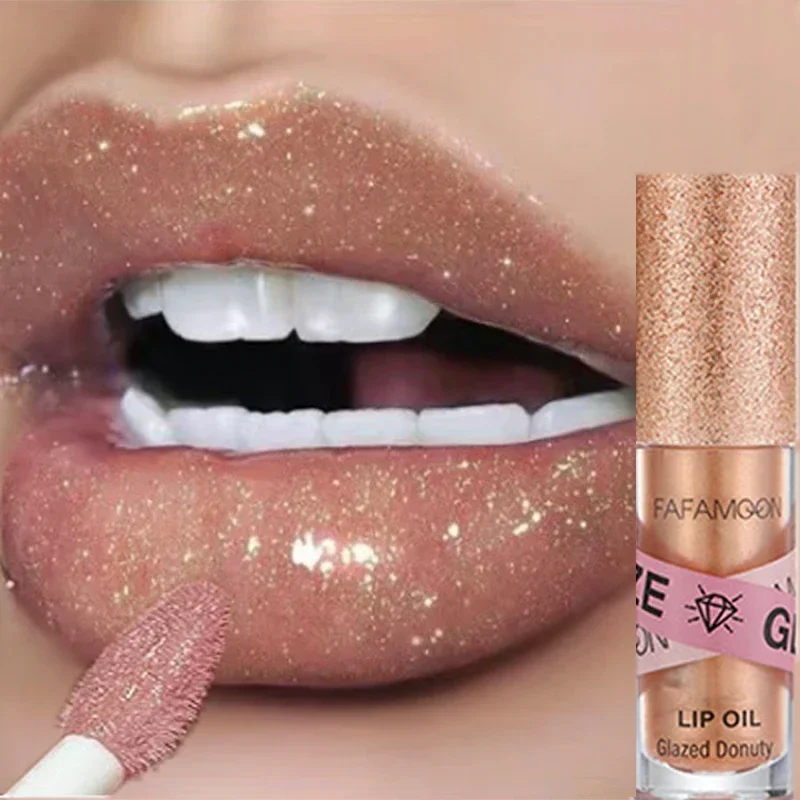 1Pc Mirror Water Gloss Lip Gloss Waterproof Moisturizing Glitter Red Nude Liquid Lipstick Shimmer Plumping Lip Makeup Cosmetic
