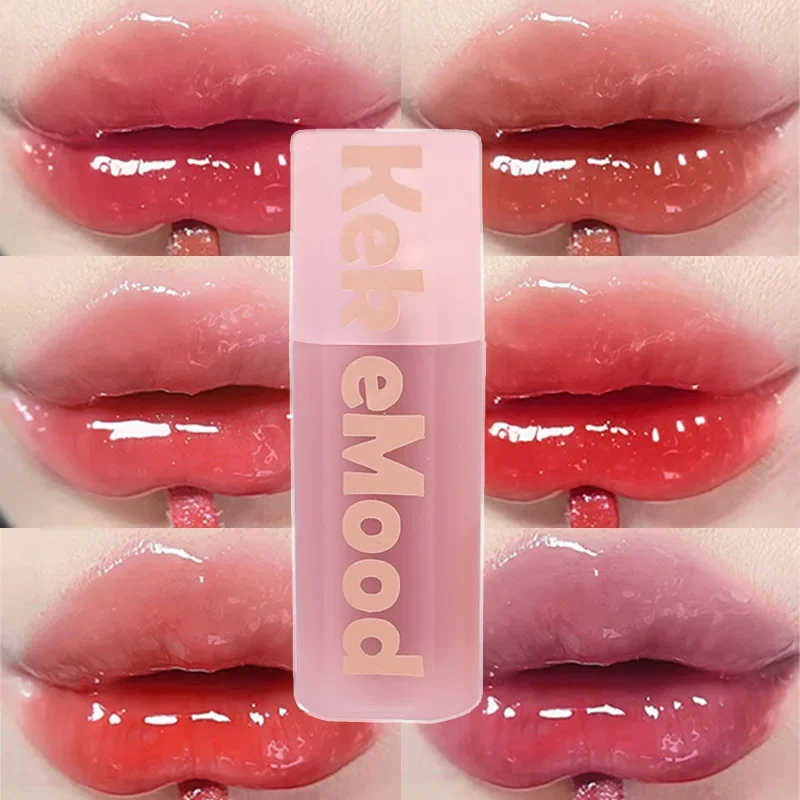 Specchio Rossetto Onda D'Acqua Lucidalabbra Miele Idratante Sexy Lucidalabbra Lucidalabbra Tinta Labbra Gelatina A Lunga Durata Cosmetici Coreani