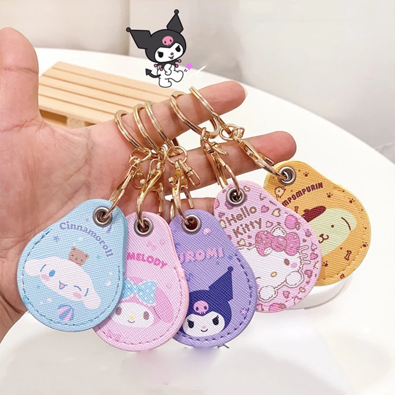 Sanrio Kuromi Hello Kitty My Melody Mini Water Drop Access Card Holder Cute Cartoon Elevator Induction Pu Key Custodia Protettiva