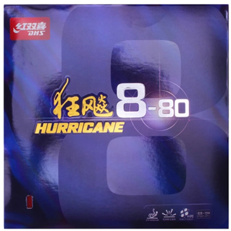 Dhs Original Hurricane8-80 Hurricane 8-80 Pips-In H8-80 Ping Pong In Gomma Ping Pong Tenis De Mesa Hurricane-8-80