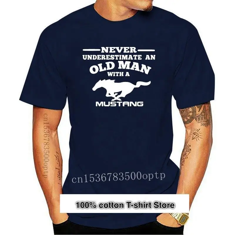 Ropa Para Hombre, Camisetas De Hombre Con Mustang, Nunca Subishi A Un Viejo Hombre