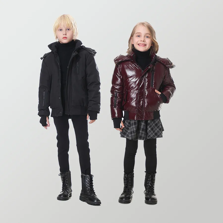 Marca 2022 Piumini Invernali Super Caldi Per Bambini-Giacche Addensate All'Aperto Per Adolescenti