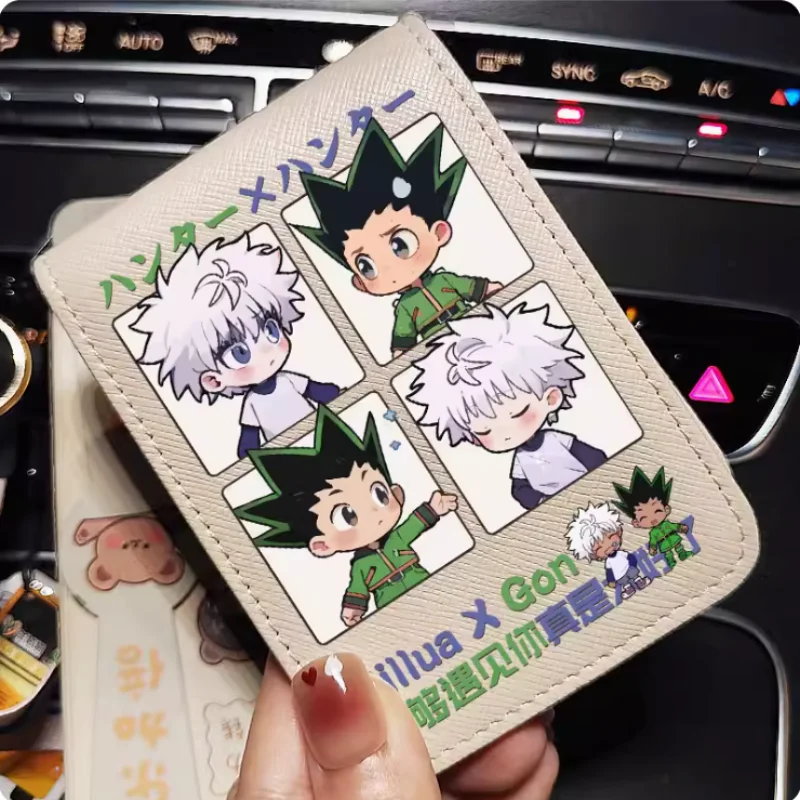 Anime Hunteronix Hunter Gon _ Freecss Fashion Wallet Pu Purse Card Cash Holder Bag Cosplay Gift B837