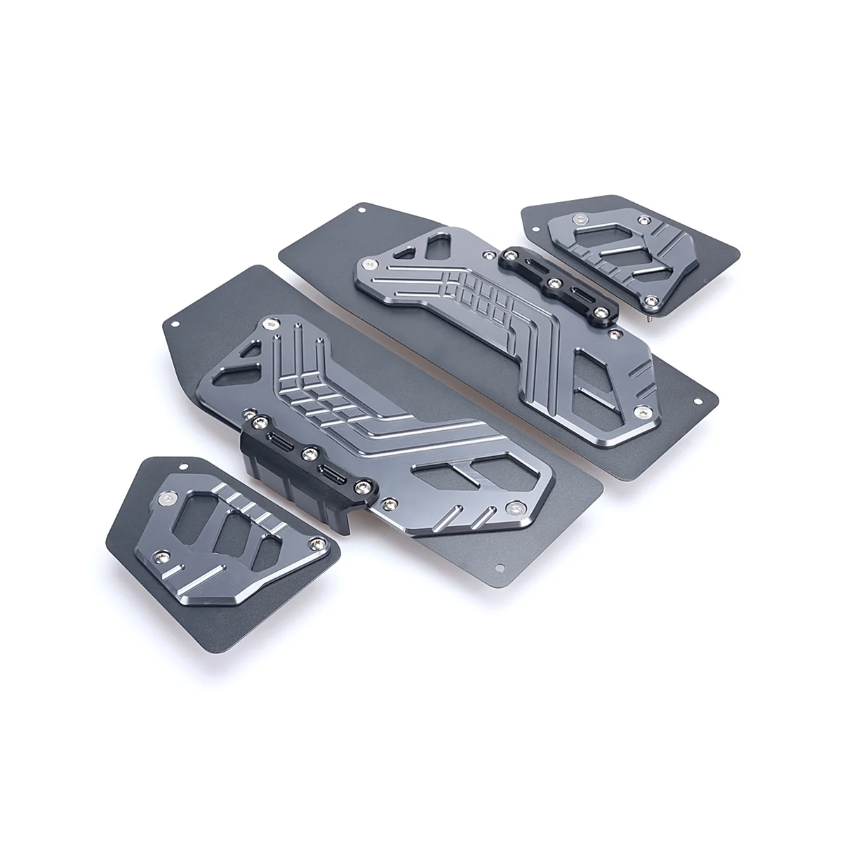 Poggiapiedi Moto Pedane Pedane Pedali Piastra Pastiglie Per Honda Adv350 Adv-350 Adv 350 2022 2023 (Titanio)