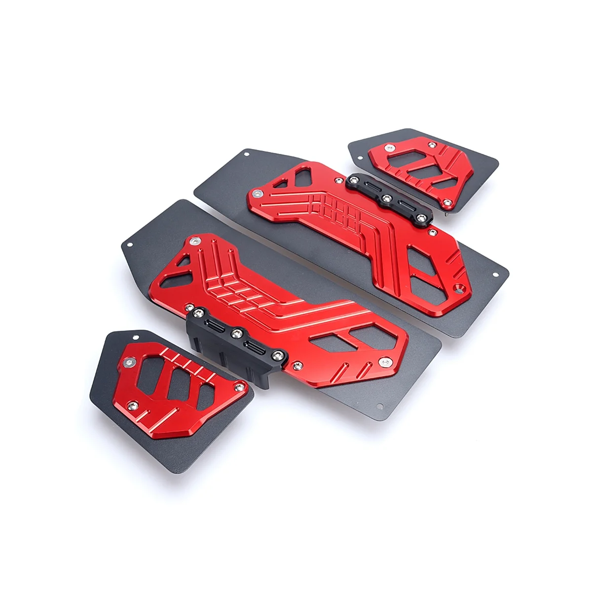 Poggiapiedi Moto Pedane Pedane Pedali Piastra Pastiglie Per Honda Adv350 Adv-350 Adv 350 2022 2023 (Rosso)