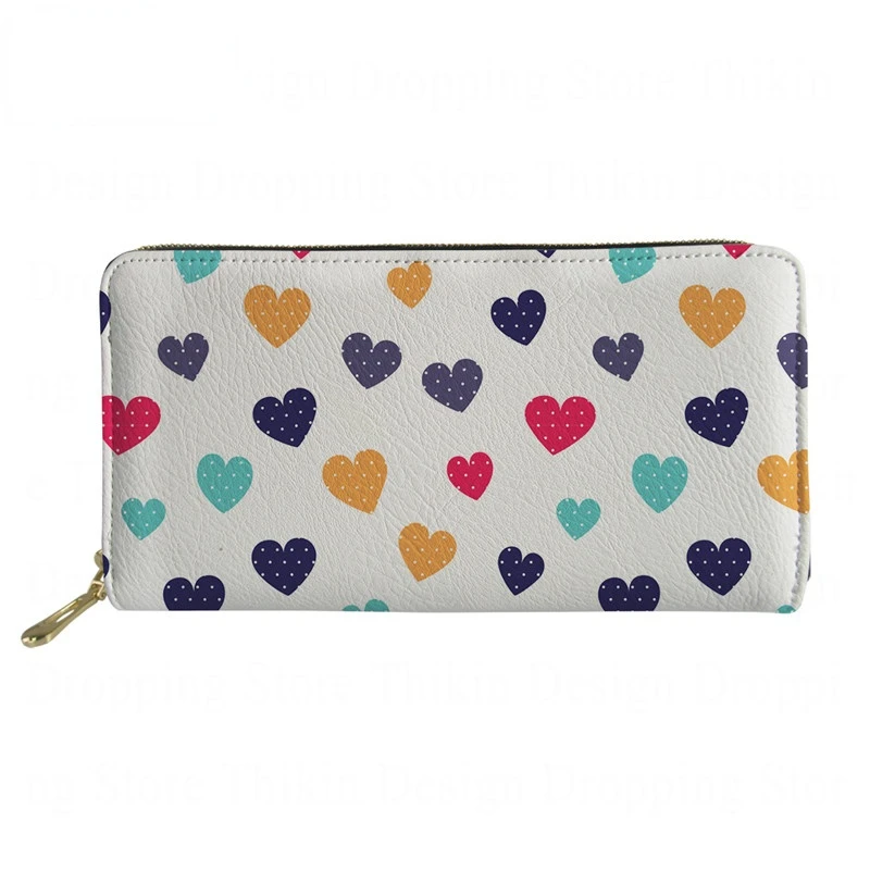 Cute Love Wave Printing Portafogli Da Donna Borsa Per Telefono In Pelle Borsa Per Soldi Borsa Da Donna Grande Per Portafogli Lunghi Per Porta Carte Di