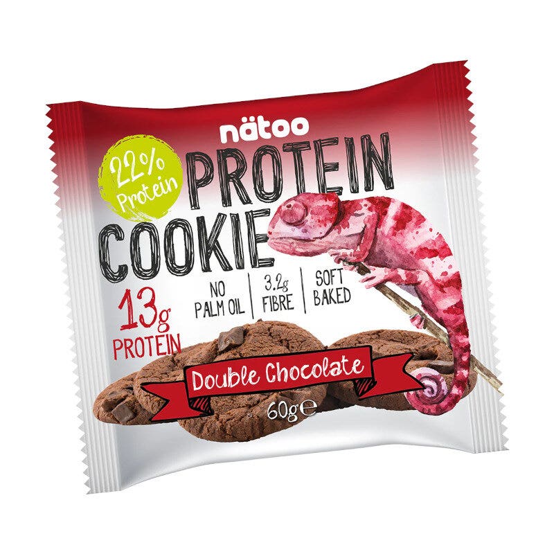 Natoo Protein Cookie Gusto Double Chocolate Chip 12x60g