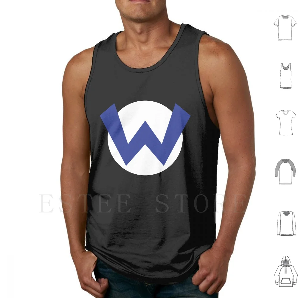 Original Wario Emblem Canotte Gilet Cotton Wario Super Wario Land Warioware Videogiochi Gaming Nerd Geek Luigi Toad Bowser