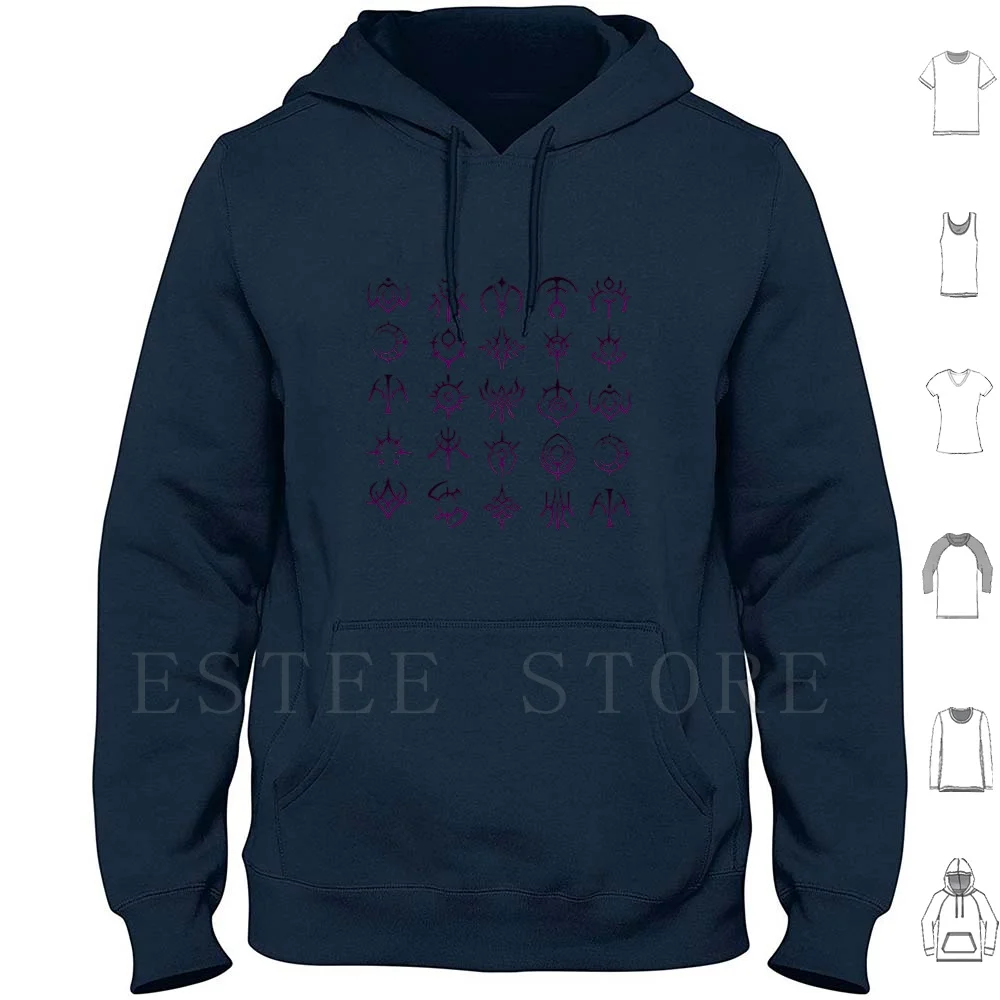The Crests Felpa Con Cappuccio Manica Lunga Fire Emblem Fire Emblem Three Houses Edelgard Grinri Claude Crests Crest Symbol Fire Emblem
