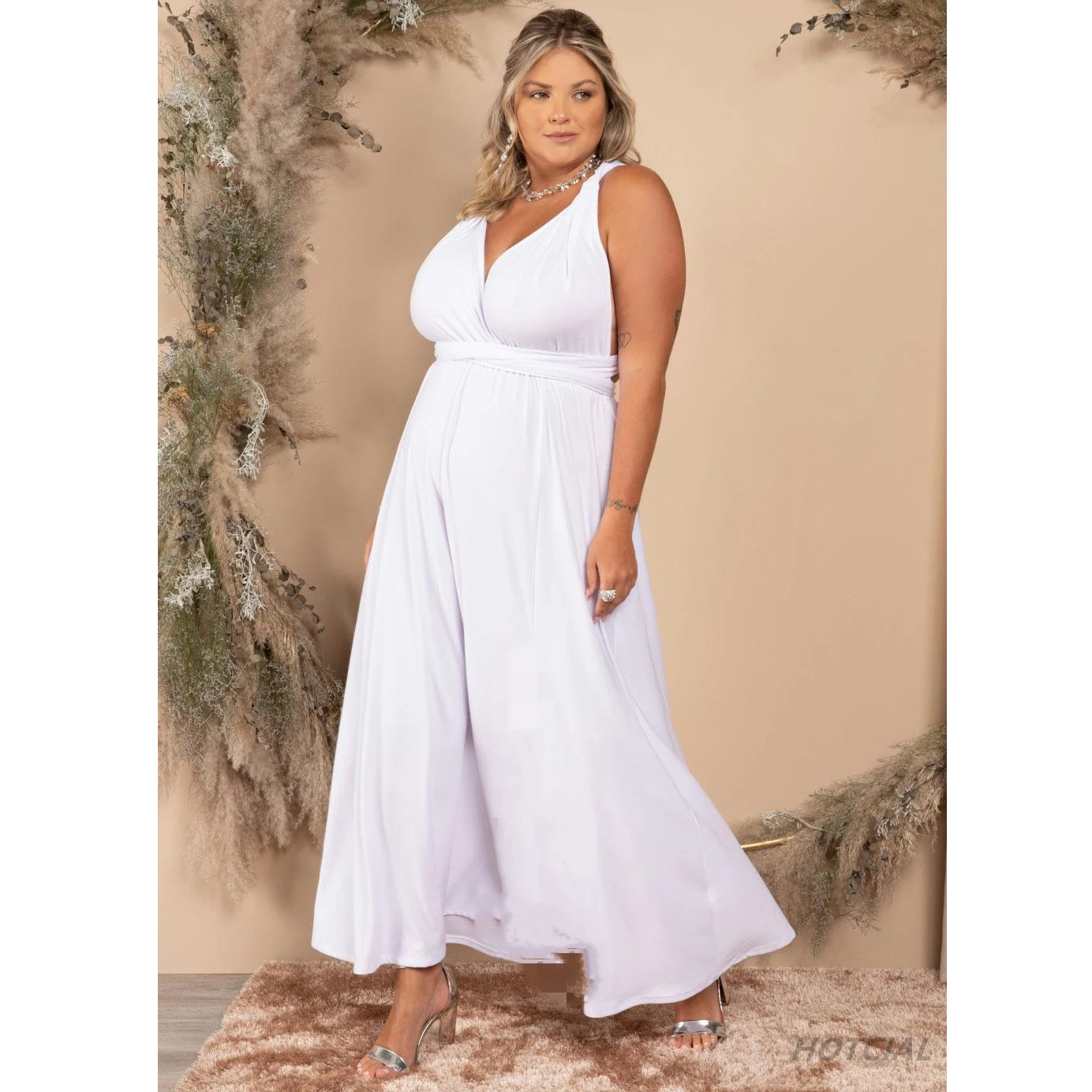 Sexy Women Multiway Wrap Convertibile Boho Maxi Red Bandage Abiti Lunghi Plus Size Party Damigelle D'Onore Infinity Robe Longue Femme