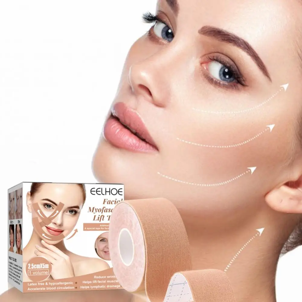 5M = 1 Volume Face Lift Tape Line Rughe Cedimento V-Shape Line Neck Eyes Face Lift Tape Facail Lift Tools Fast Chin Sticker