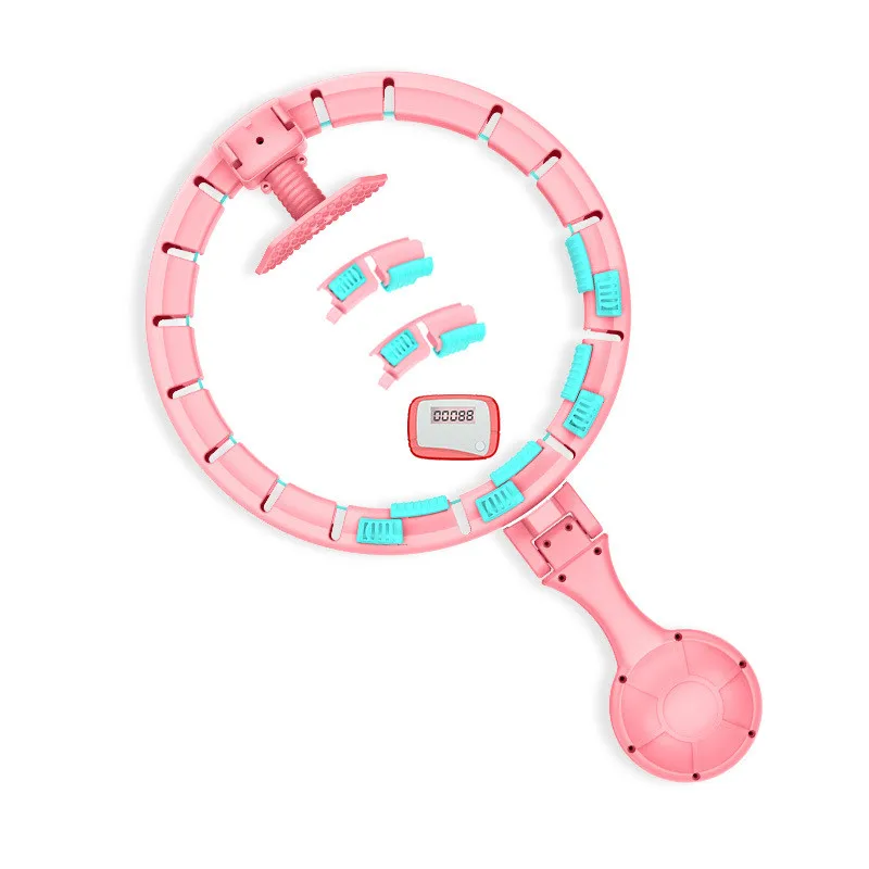 Lezyan Upgrade Intelligence Durevole Fashion Home Gym Fitness Waist Training Hoola Ring Smart Counting Hula Ring Circle