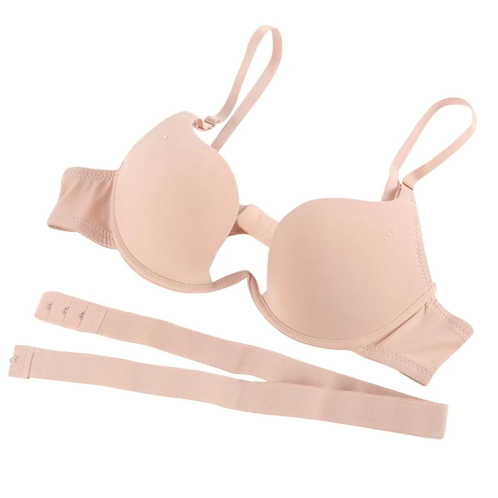 Buona Qualità Delle Donne Del Reggiseno Profondo U Low Cut Super-Push Up Backless Reggiseno Reggiseno Sutian Biancheria Intima Bralette Sujetador T8
