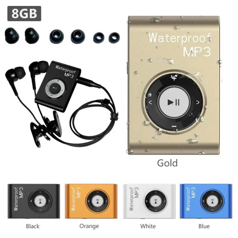 Nuoto Impermeabile Lettore Mp3 Musica Stereo Mp3 Walkman Con Clip Radio Fm
