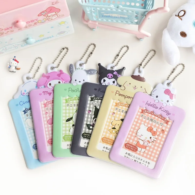 Kawaii Sanrio Hello Kitty Cinnamoroll My Melody Photo Card Holder Card Cover 3 Pollici Cartoon Fashion Mini Album Photo Folder