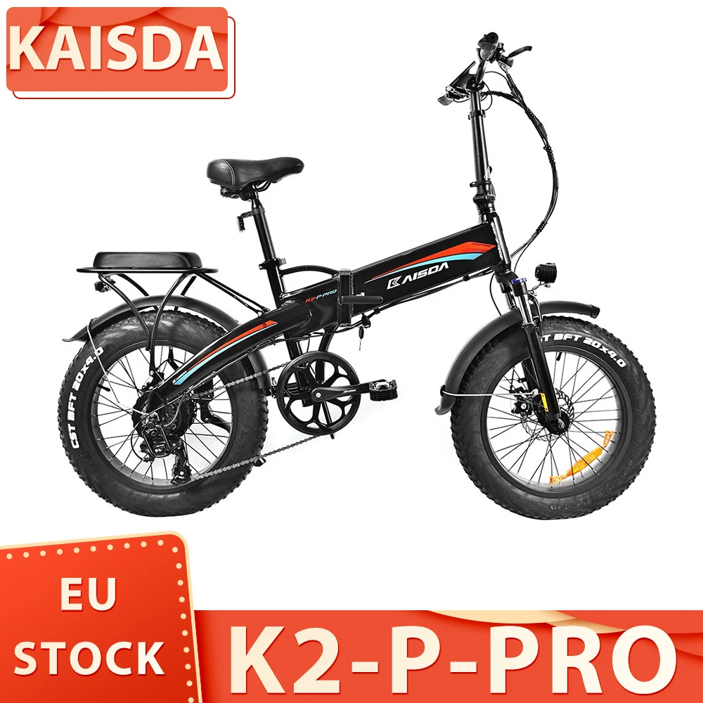 Kaisda K2P Pro 20*4.0 Pollici Grasso Pneumatico Pieghevole Ciclomotore Elettrico Bici Bafang 750W Motore E-Bike 48V 15Ah Batteria 25-38 Km/H Velocità 