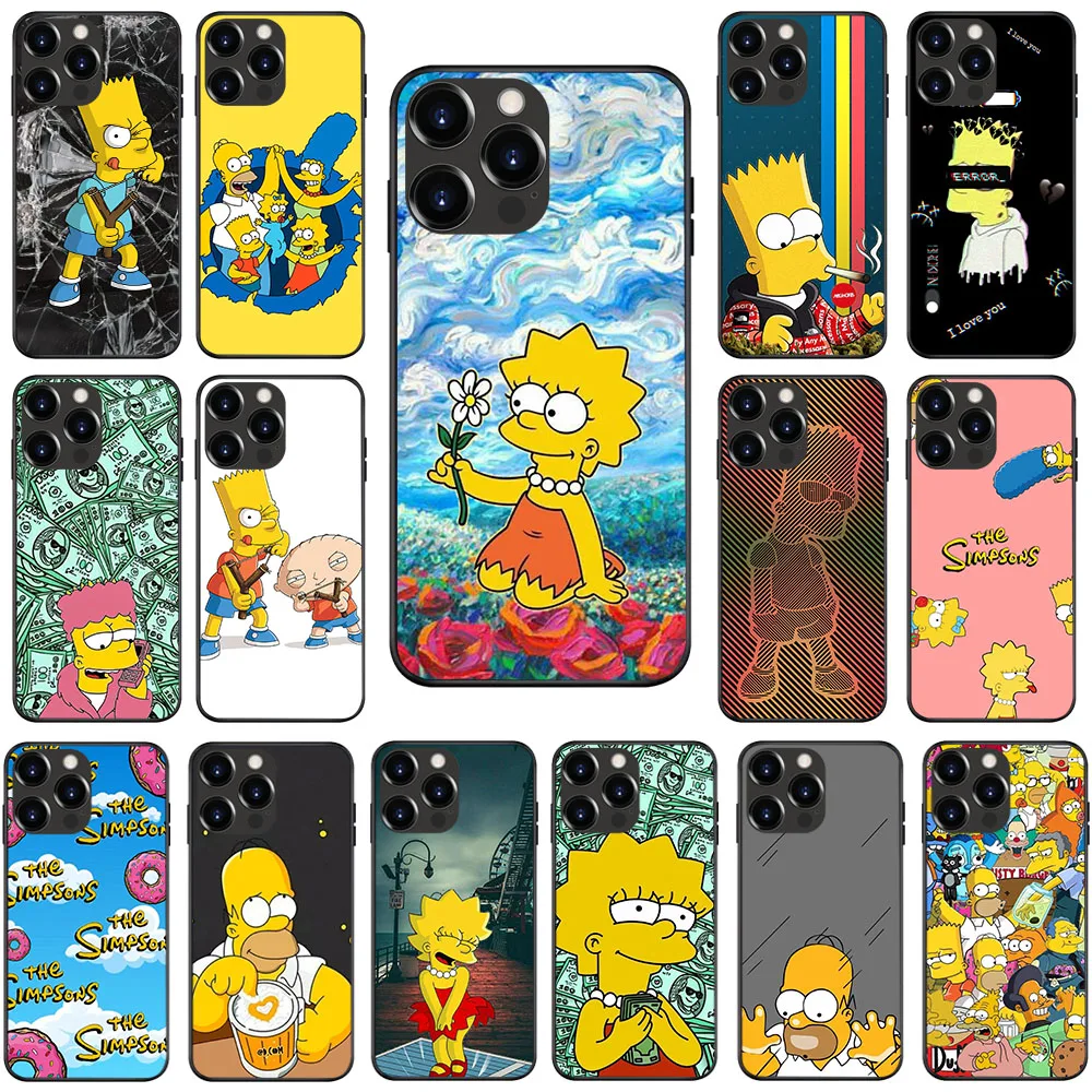 Custodia Morbida Per Samsung A31 A32 A70 A71 A72 A8 Plus A9 M20 M30 M21 M51 Quantum 2 M31 M31 Prime A03 Us-22 S-Simpsons Family
